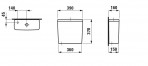 Lua Essential Rimless, 360x650 mm, horizontāls izvads + SC vāks,Balts  4