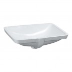 Pro S pabūvējama izlietne ar slīpētu apakšu 49x36 cm, Balta