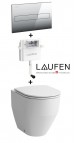 Laufen Pro Rimless poda komplekts ar kasti un pogu