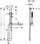 Pulsify S Dušas komplekts 100 1jet EcoSmart/ 65 cm, hroms 2