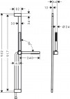 Pulsify S Dušas komplekts 100 1jet EcoSmart /90 cm, hroms 2