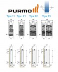 PURMO Compact sānu radiatori 300x600 mm 22 tips 2