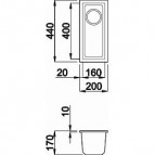 Quadra 50 кухонная мойка 2