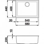 Quadra 110 кухонная мойка 2