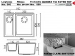 Quadra 150 кухонная мойка 2