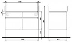 Quattro skapītis 118x49.4 2