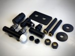 Rad. noslēgvārsts Compact 1/2` x 24-19, 90°, melns matēts 4
