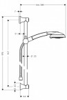 Душевой набор Hansgrohe Raindance Classic 100 AIR 3jet 2