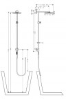 Raindance Connect Showerpipe, верхний душ 240мм, вынос 350мм 2