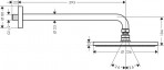 Raindance S dušas galva 240 PowderRain ar turētāju no sienas, hroms 6