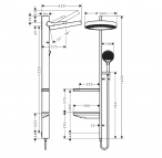 Rainfinity Showerpipe 360, скрытого монтажа 2