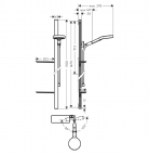 Rainfinity dušas garnitūra 130 3jet 150 cm ar ziepju trauku, hroms 2