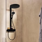 Rainfinity Showerpipe 250 1jet EcoSmart Dušas sistēma, Matt Black 5