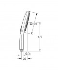 Rainshower SmartActive Cube 130 Ручной душ , с 3 режимами 5