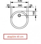 RAL 610-38 izlietne, ner. tēr., auduma struktūra 2