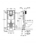 Rapid SL iebūvējamais WC rāmis<br> 1.20 m 2