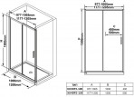 RAVAK dušas kabīnes komplekts 100x80 cm - SET20L/20R 3
