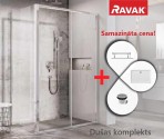 RAVAK dušas kabīnes komplekts 100x80 cm - SET12L/12R