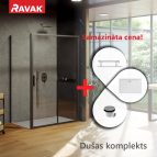 RAVAK dušas kabīnes komplekts 120x90 cm - SET13L/ SET13R
