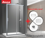 RAVAK dušas kabīnes komplekts 120x90 cm - SET21L/21R