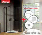 RAVAK dušas kabīnes komplekts 90 cm - SET7