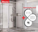 RAVAK dušas kabīnes komplekts 120x90 cm - SET14L/14R