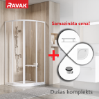 RAVAK dušas kabīnes komplekts 90x90 - SET1