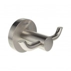 Ravak Kona dubūltais āķis, Brushed stainless steel