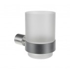 Ravak Fold glāze ar turētāju, Brushed stainless steel