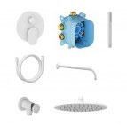 Ravak Spring iebūvējams dušas komplekts, White matt