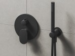 Ravak Spring iebūvējams dušas komplekts, Black matt 3