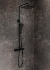 Ravak TD F 098.00BLM dušas sistēma bez termostata, Black matt 2