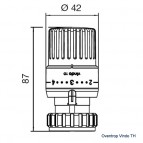 Termostata galva VINDO TH, balta 5