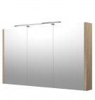RB SERENA, LUNA Зеркальный шкафчик для ванной 110см LED, серый