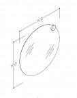 RB ECO ROUND spogulis ar 1 solāro apgaismojumu 100 x 100 cm 3