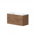 RB JOY Vannas istabas skapītis ar izlietni 101 cm, Copper oak