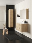RB JOY Vannas istabas skapītis ar izlietni 101 cm, Light oak 4