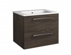 RB JOY Vannas istabas skapītis ar izlietni 60 cm, Brown oak