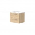 RB JOY Vannas istabas skapītis ar izlietni 60 cm, Light oak