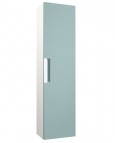 RB MILANO Vannas istabas augstais skapis, balts/zils
