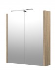 RB SERENA, LUNA Зеркальный шкафчик для ванной LED 60 см, серый дуб