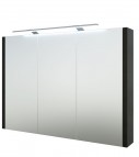RB SERENA, LUNA Зеркальный шкафчик для ванной LED 90 см, черный дуб
