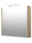 RB SERENA Зеркальный шкафчик для ванной, LED, 75 см, серый дуб