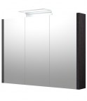 RB SERENA Зеркальный шкафчик для ванной, LED, 90 см, черный дуб