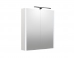 RB URBAN Vannas istabas spoguļskapītis LED 58,2 cm, Balts matēts