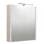 RB URBAN Vannas istabas spoguļskapītis ar LED 58.2 cm, pelēks kašmirs