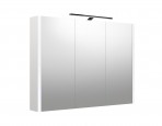 RB URBAN Vannas istabas spoguļskapītis LED 98,2 cm, Balts matēts
