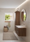 RB Vannas istabas augstais skapis JOY 35 cm, 2 durvis, Copper oak 3