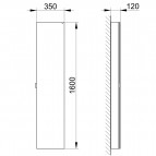 KEUCO Royal Modular 2.0 augstais spoguļskapis 160x35x12 cm  4