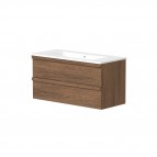 RB Vannas istabas skapītis ar izlietni PURE 101.5 cm, Copper oak